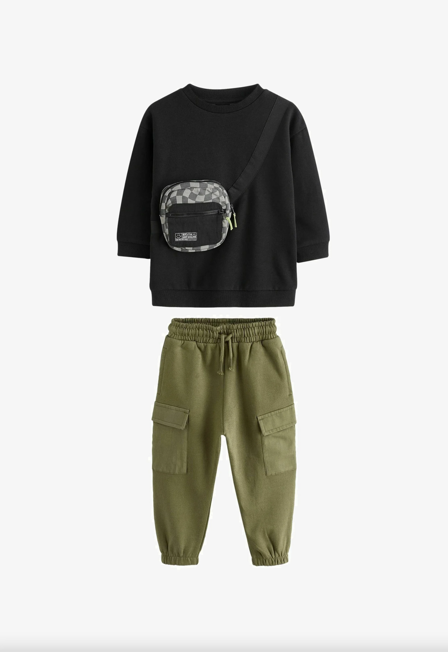 Next Utility Crew Neck Sweatshirt & Jogger Set