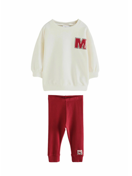 Next Minnie Mouse Festive Top & Legging Set