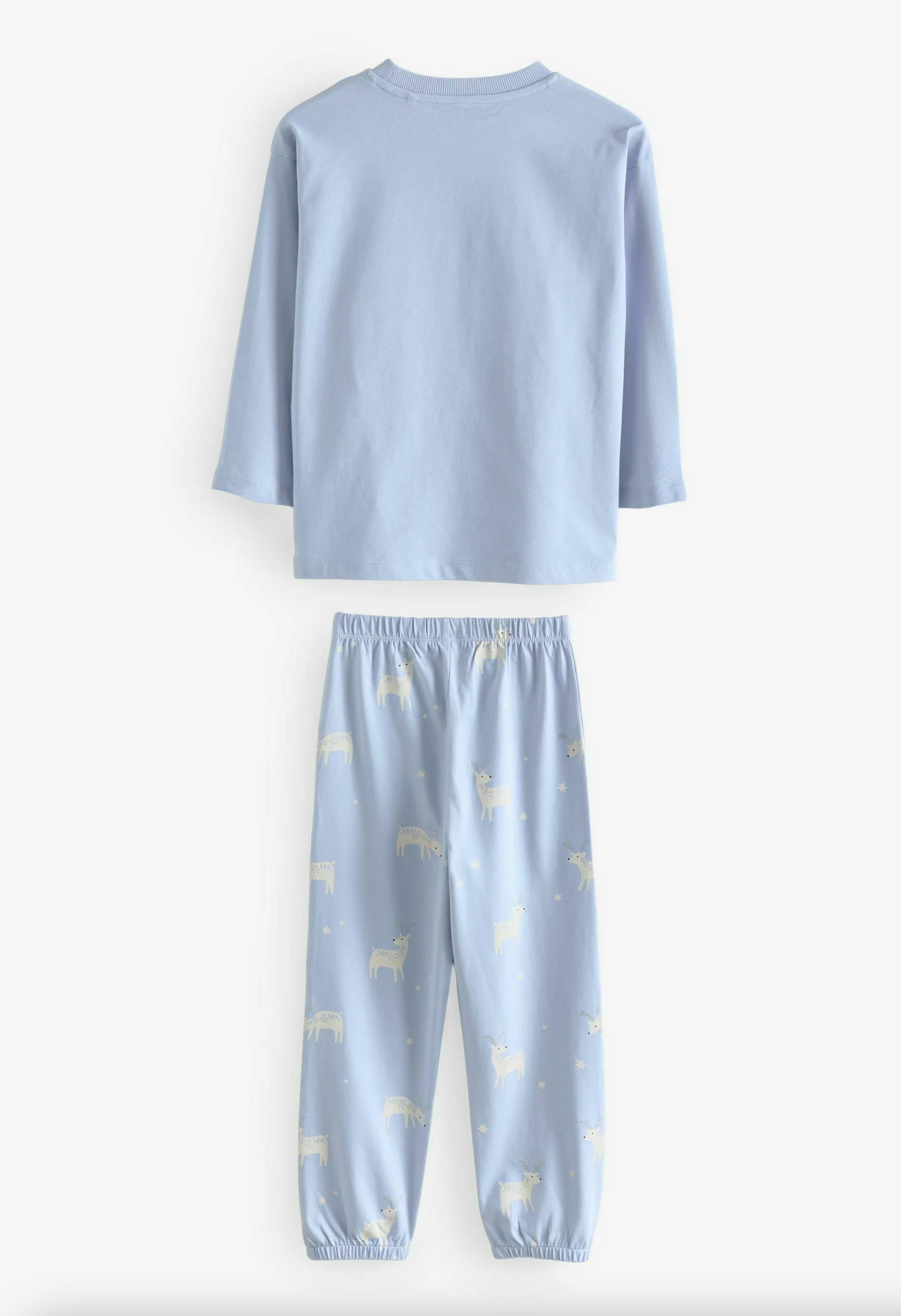 Next Cotton Reindeer Christmas Jogger Pyjamas