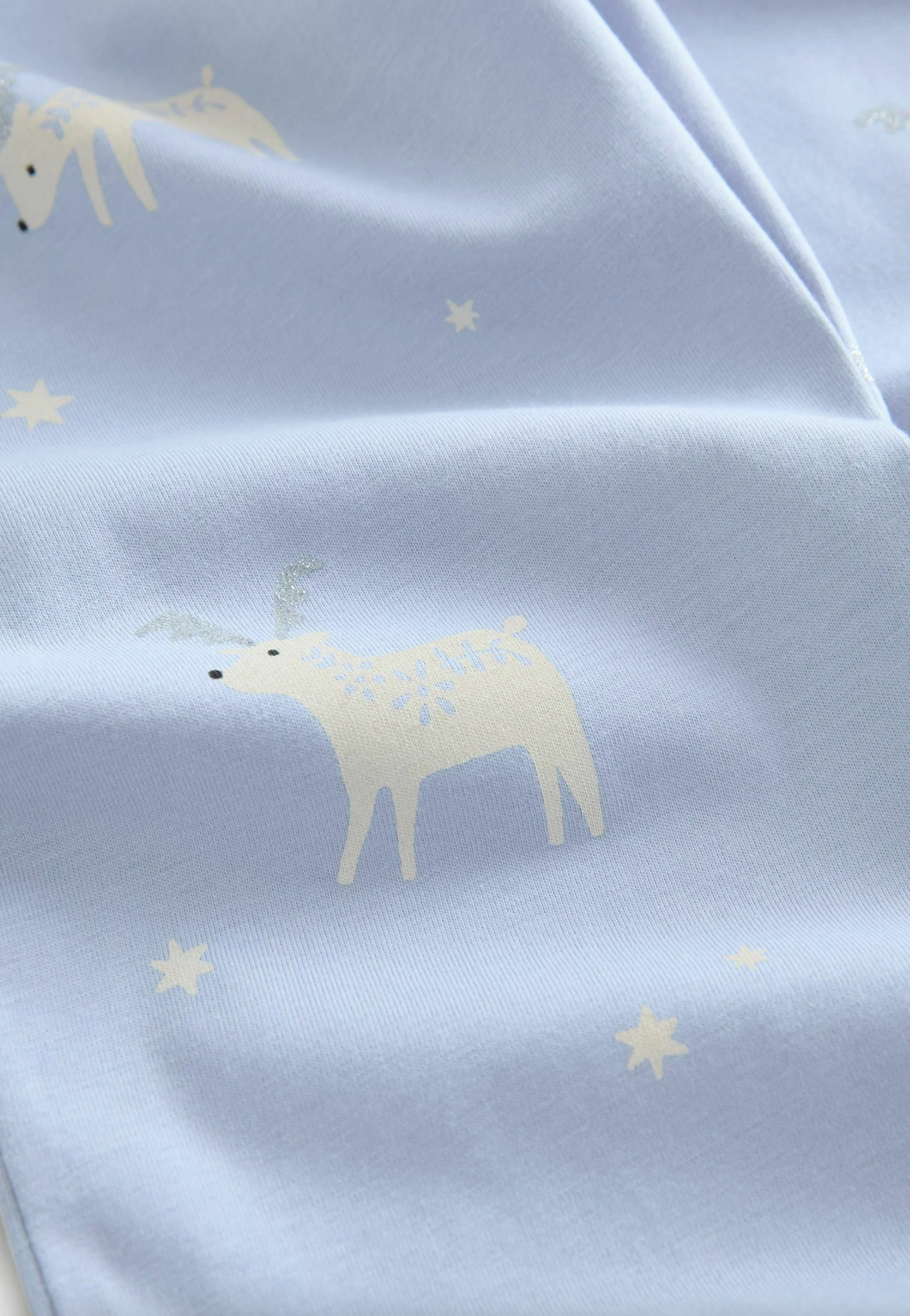 Next Cotton Reindeer Christmas Jogger Pyjamas