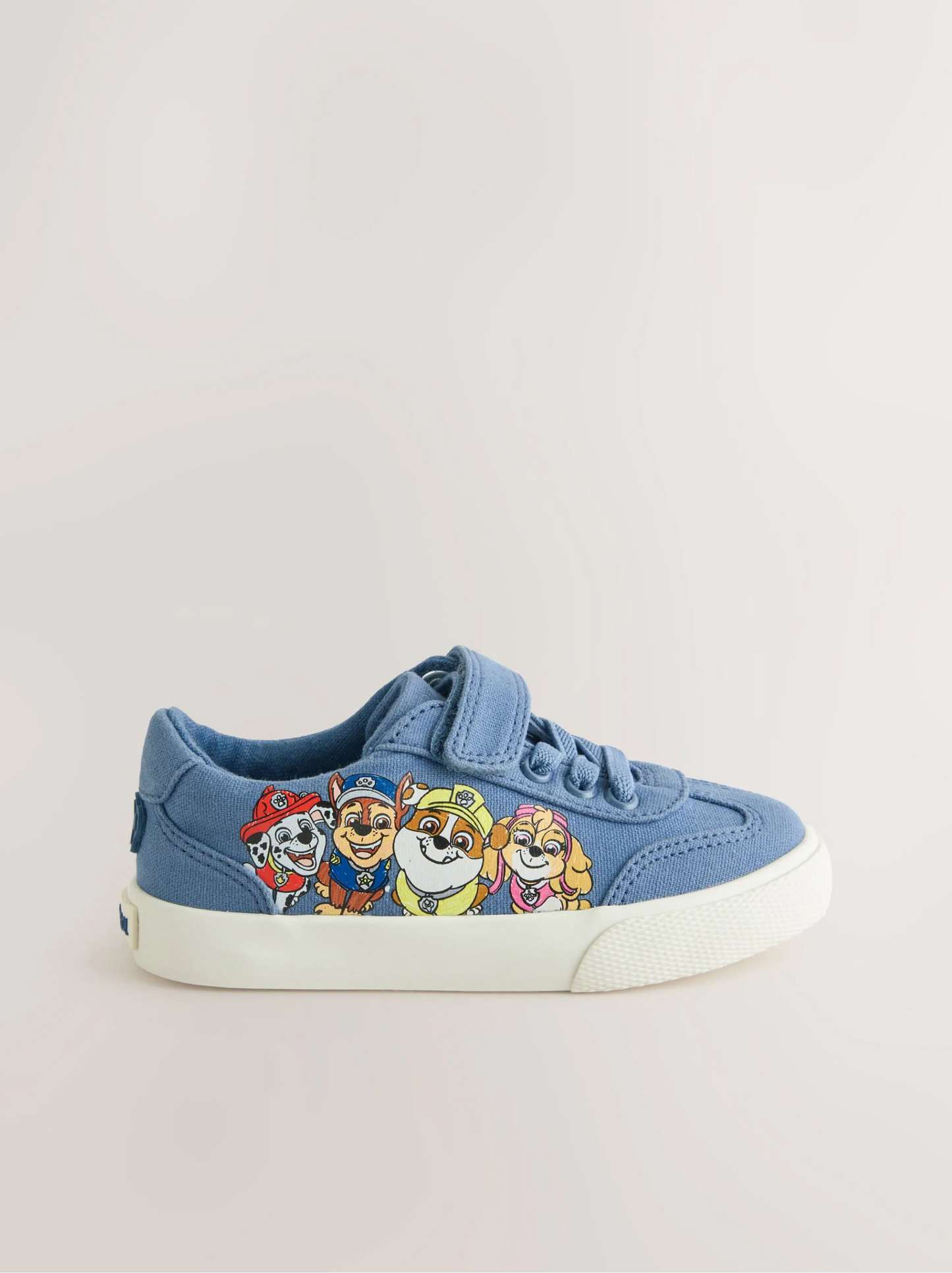 Next Blue Wide Fit Paw Patrol Elastic Lace Trainers