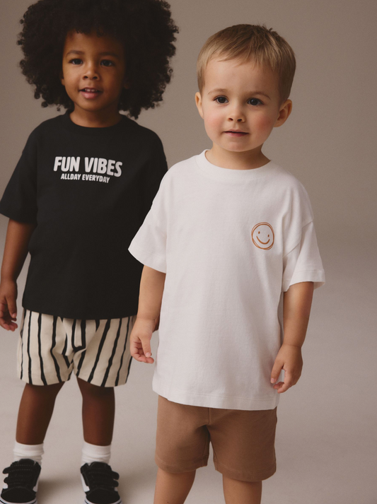 Next Pack of 2 Monochrome Tops & Shorts Sets