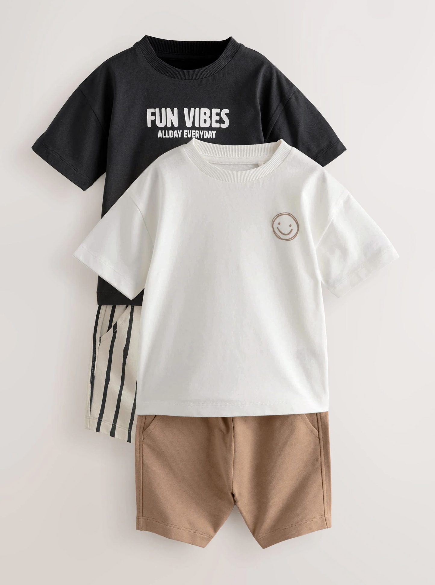 Next Pack of 2 Monochrome Tops & Shorts Sets