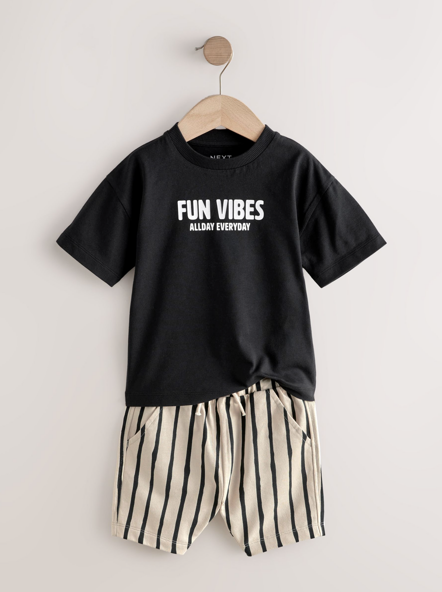 Next Pack of 2 Monochrome Tops & Shorts Sets