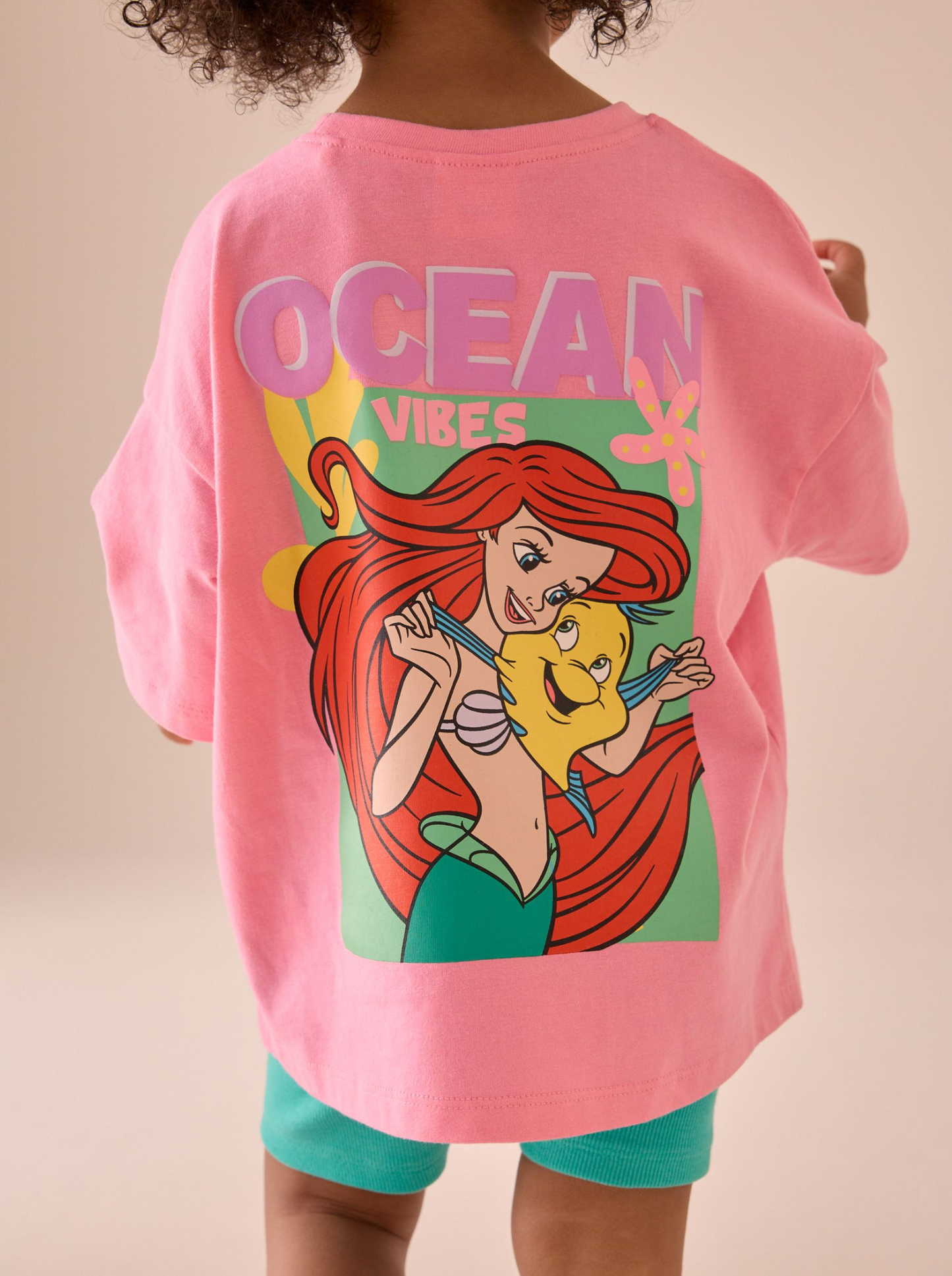 Next Little Mermaid Oversized Top & Cycle Shorts Set