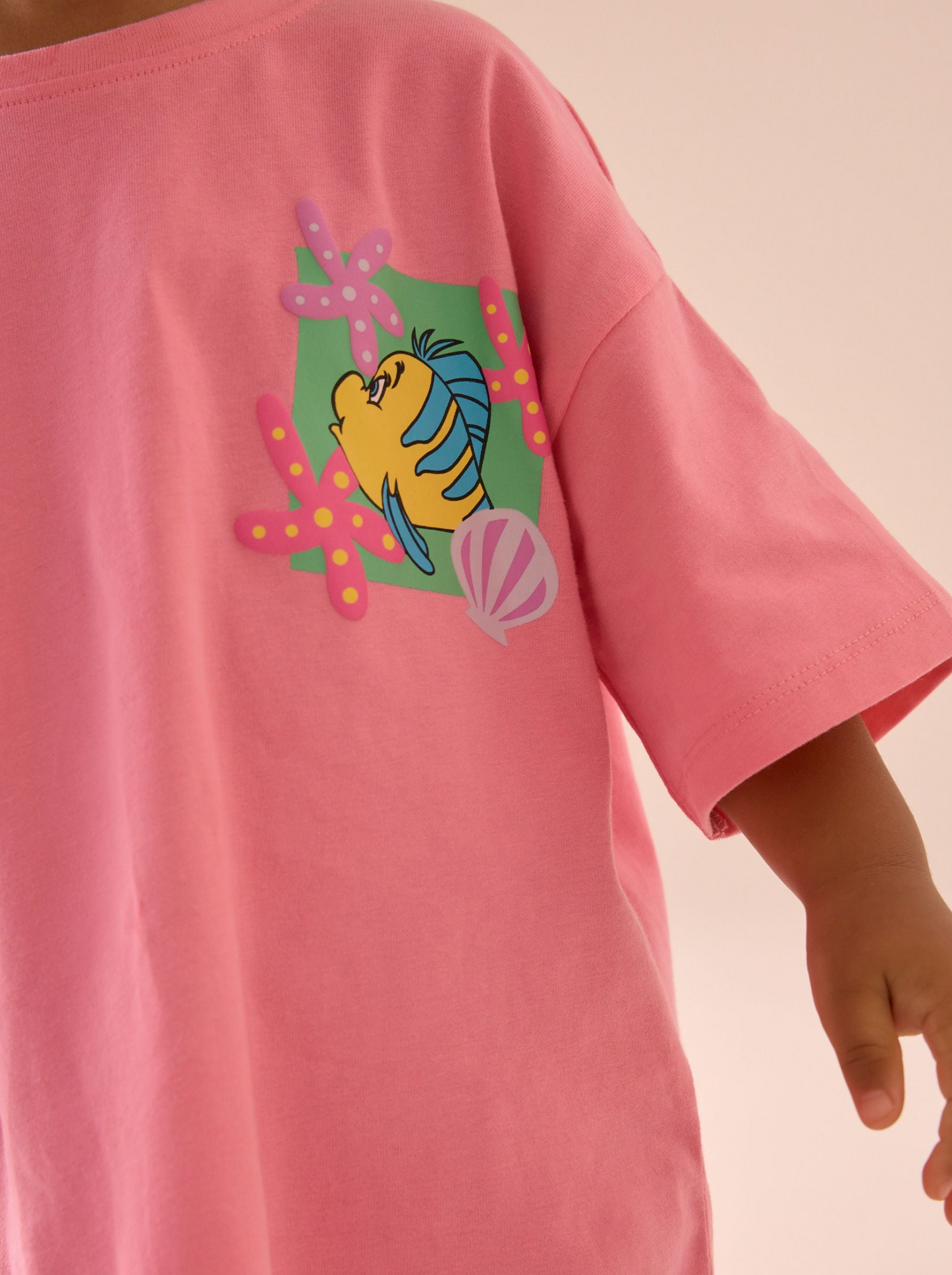 Next Little Mermaid Oversized Top & Cycle Shorts Set