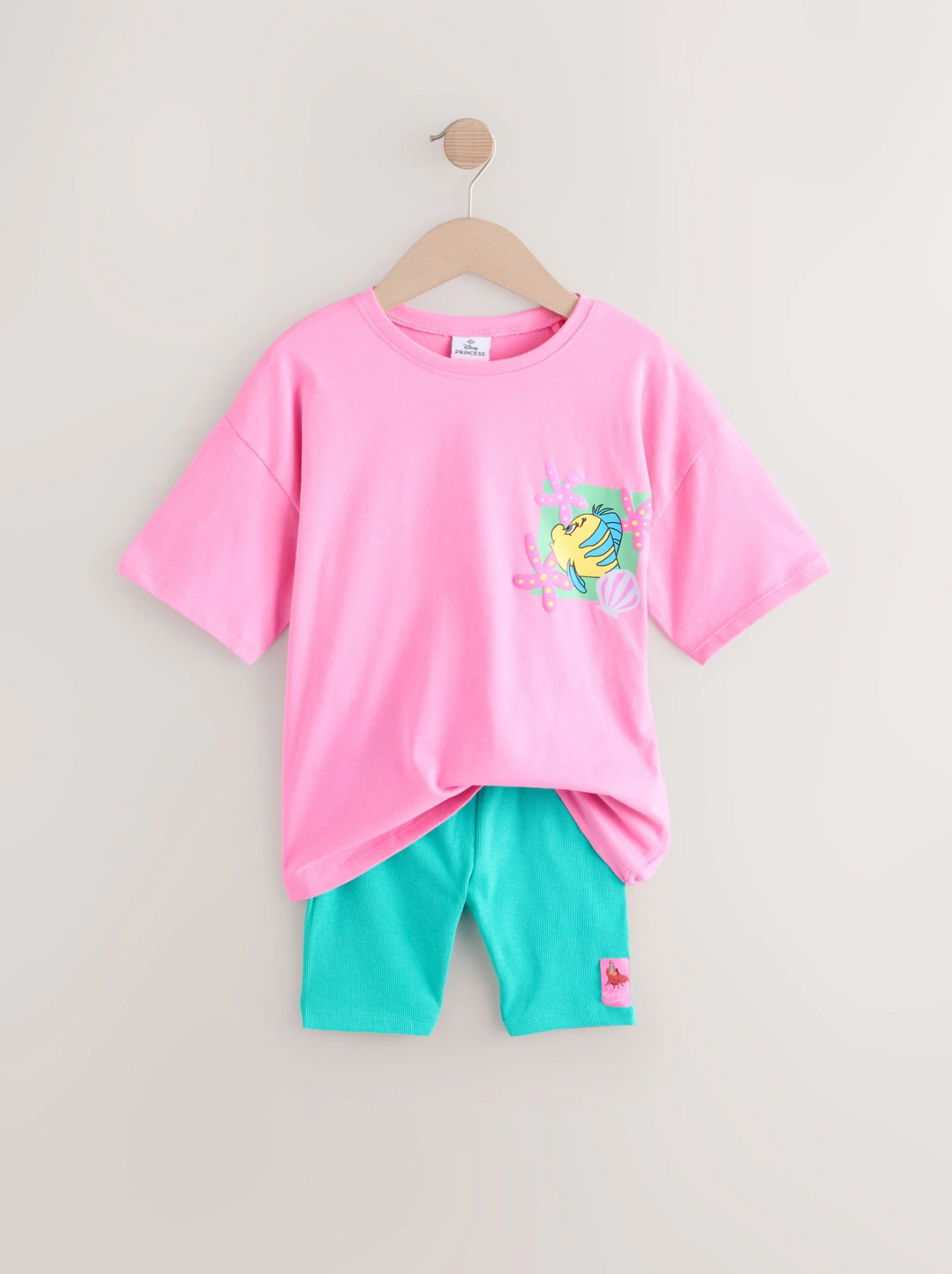 Next Little Mermaid Oversized Top & Cycle Shorts Set