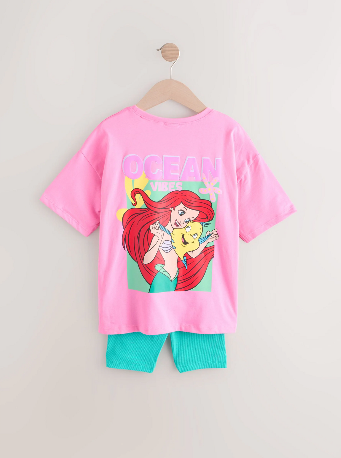 Next Little Mermaid Oversized Top & Cycle Shorts Set