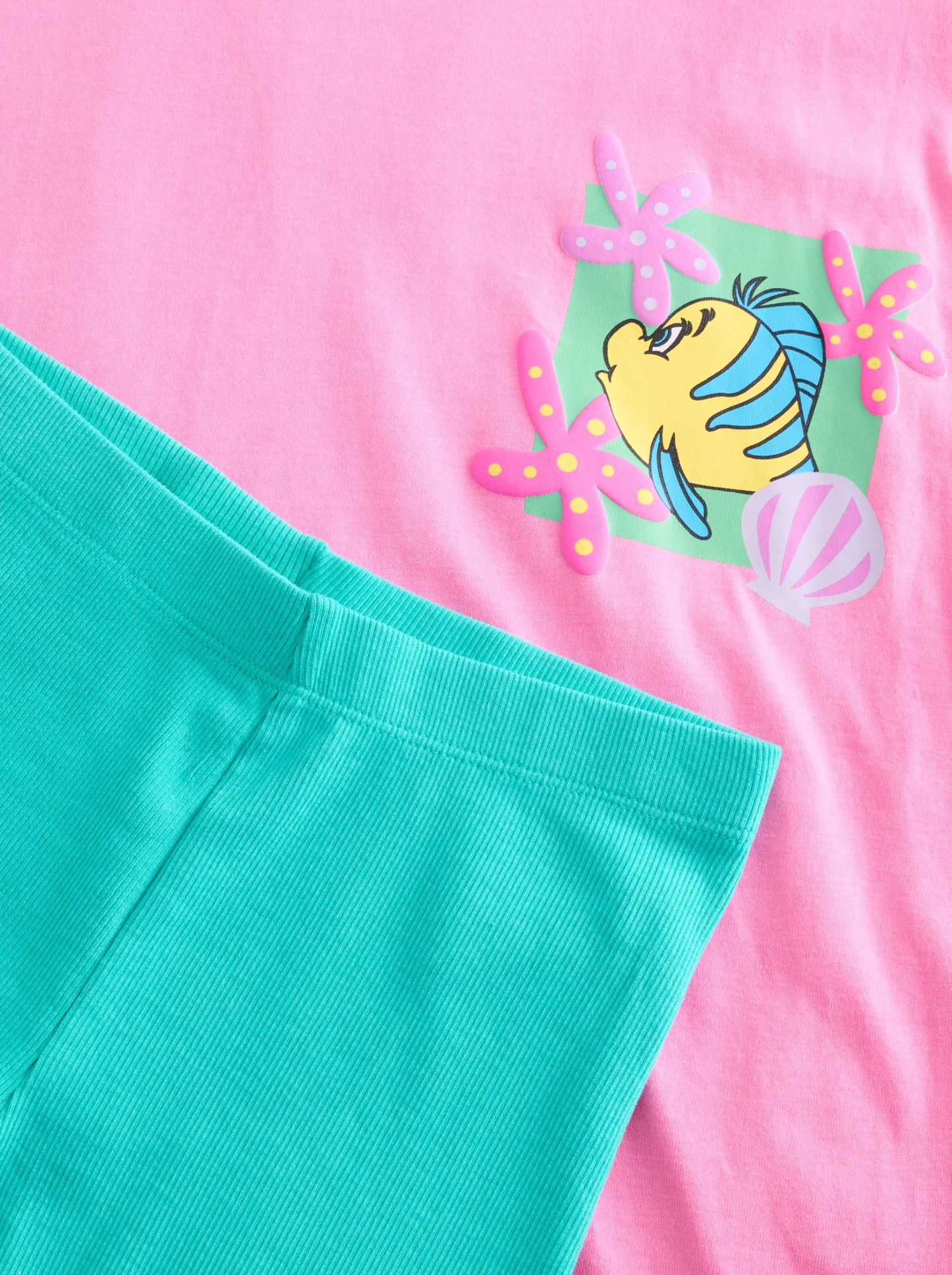 Next Little Mermaid Oversized Top & Cycle Shorts Set