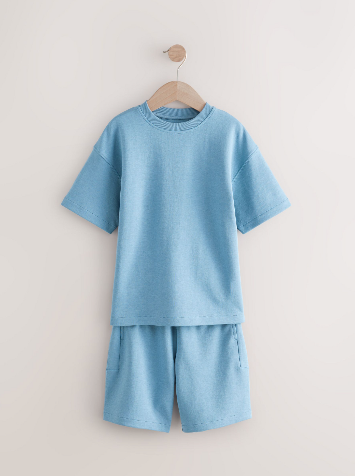Next Oversized Blue Heavyweight Short Set