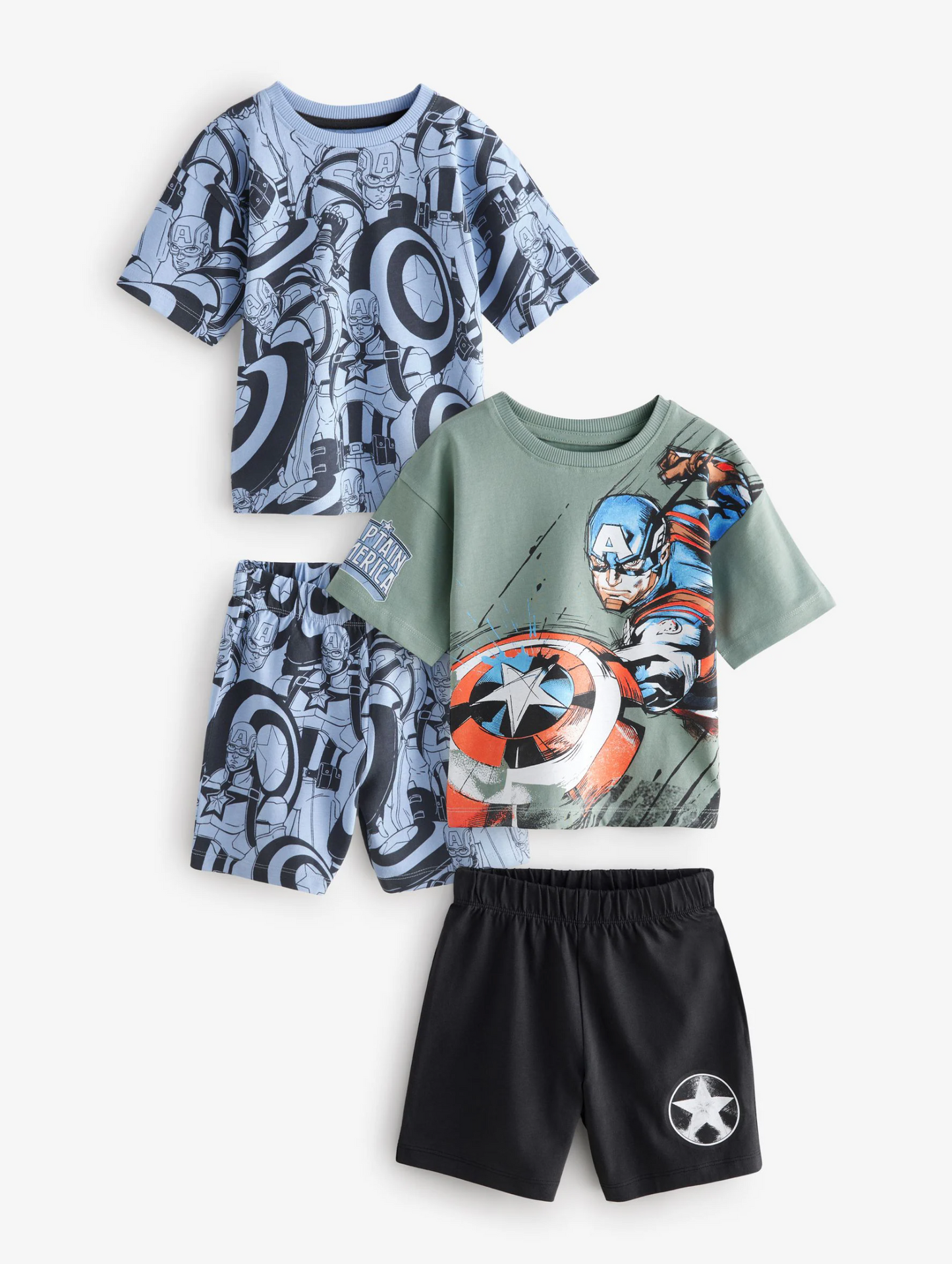 Next Pack of 2 Captain America Short Pyjamas