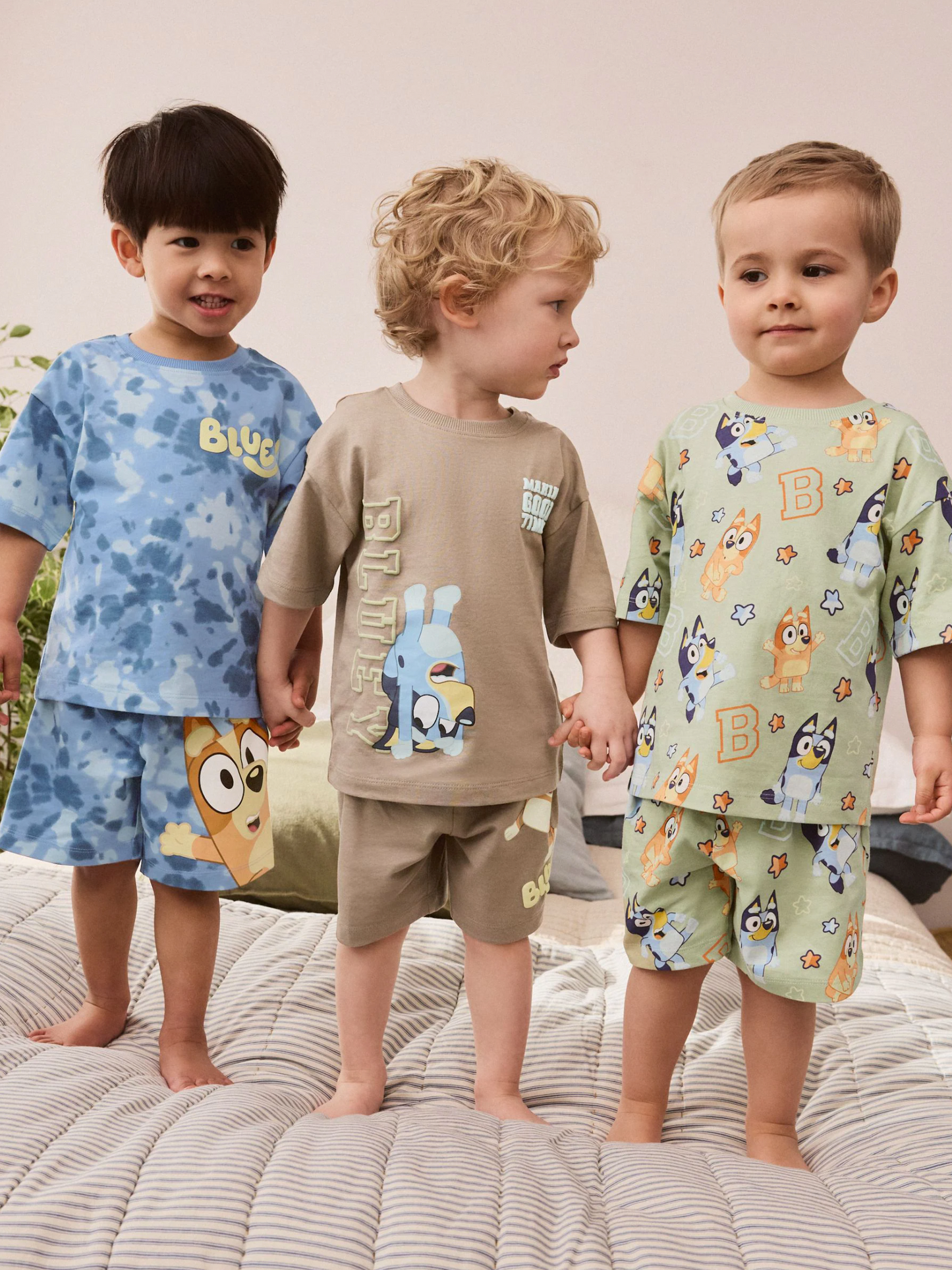 Next Pack of 3 Bluey Short Pyjamas