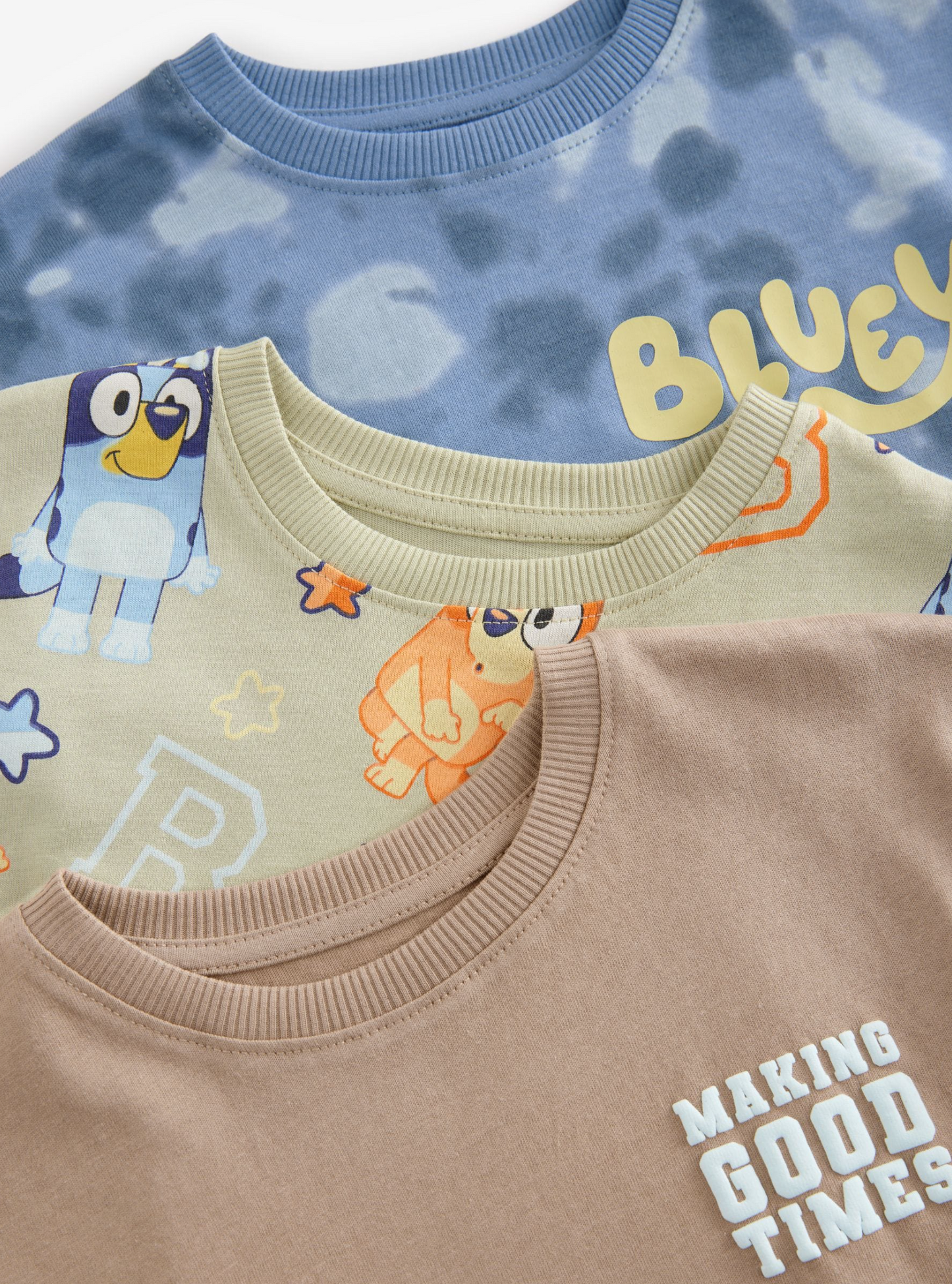 Next Pack of 3 Bluey Short Pyjamas
