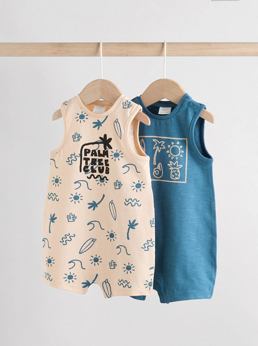 Next Pack of 2 Sleeveless Rompers