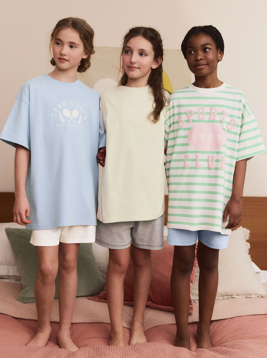 Next Pack of 3 Oversized Sports Club Short Pyjamas