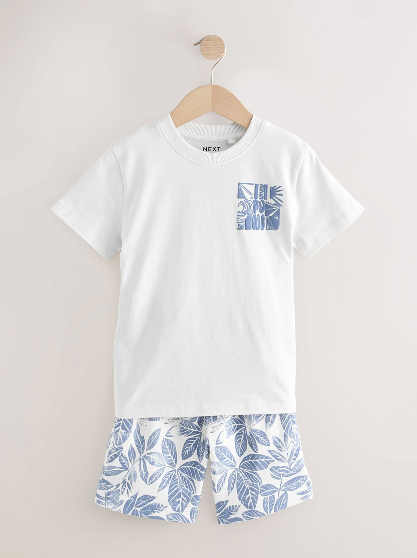 Next Relaxed Fit Short Sleeve T-Shirt & Shorts Set