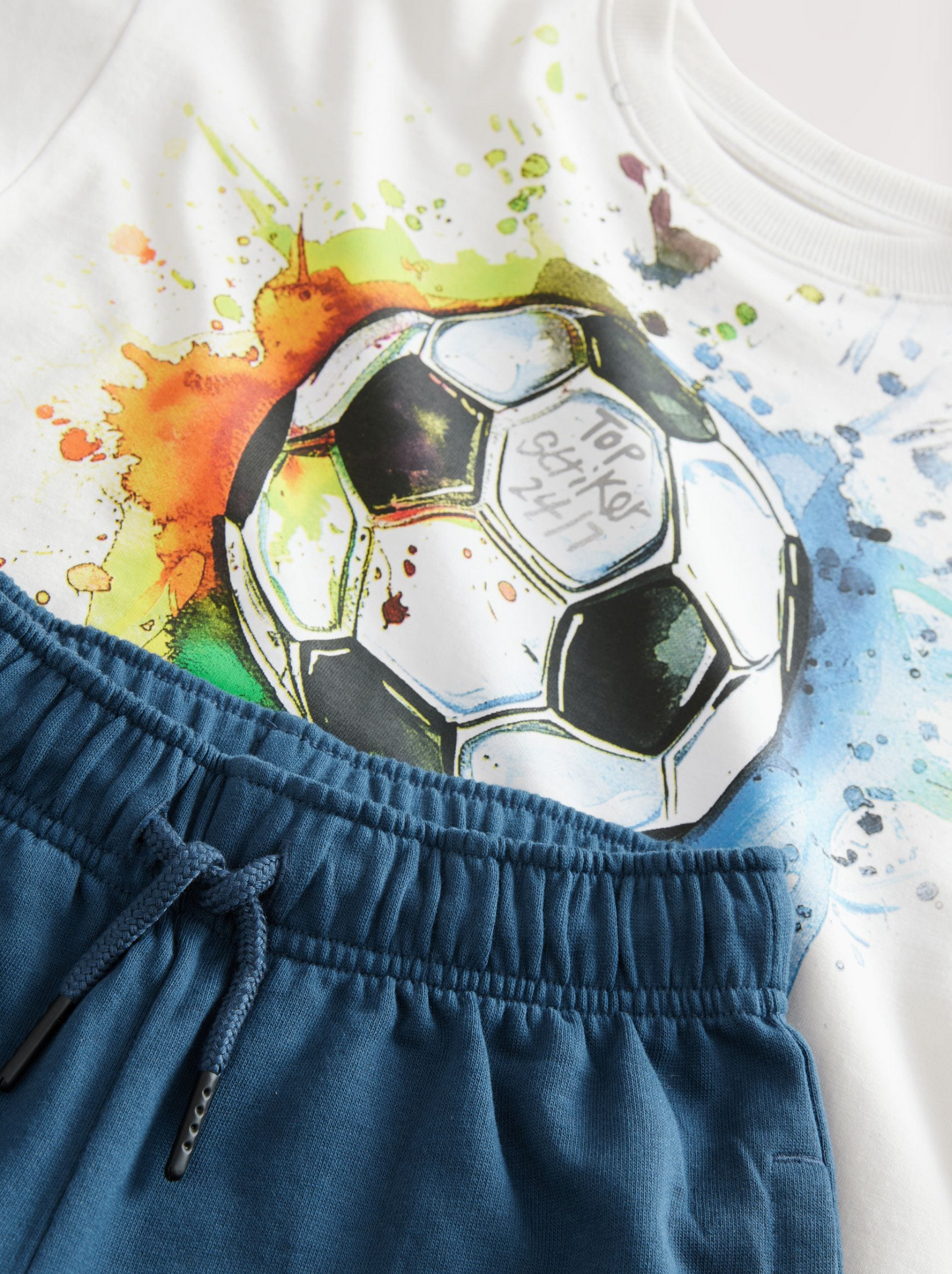 Next Football Graphic T-Shirt & Shorts Set