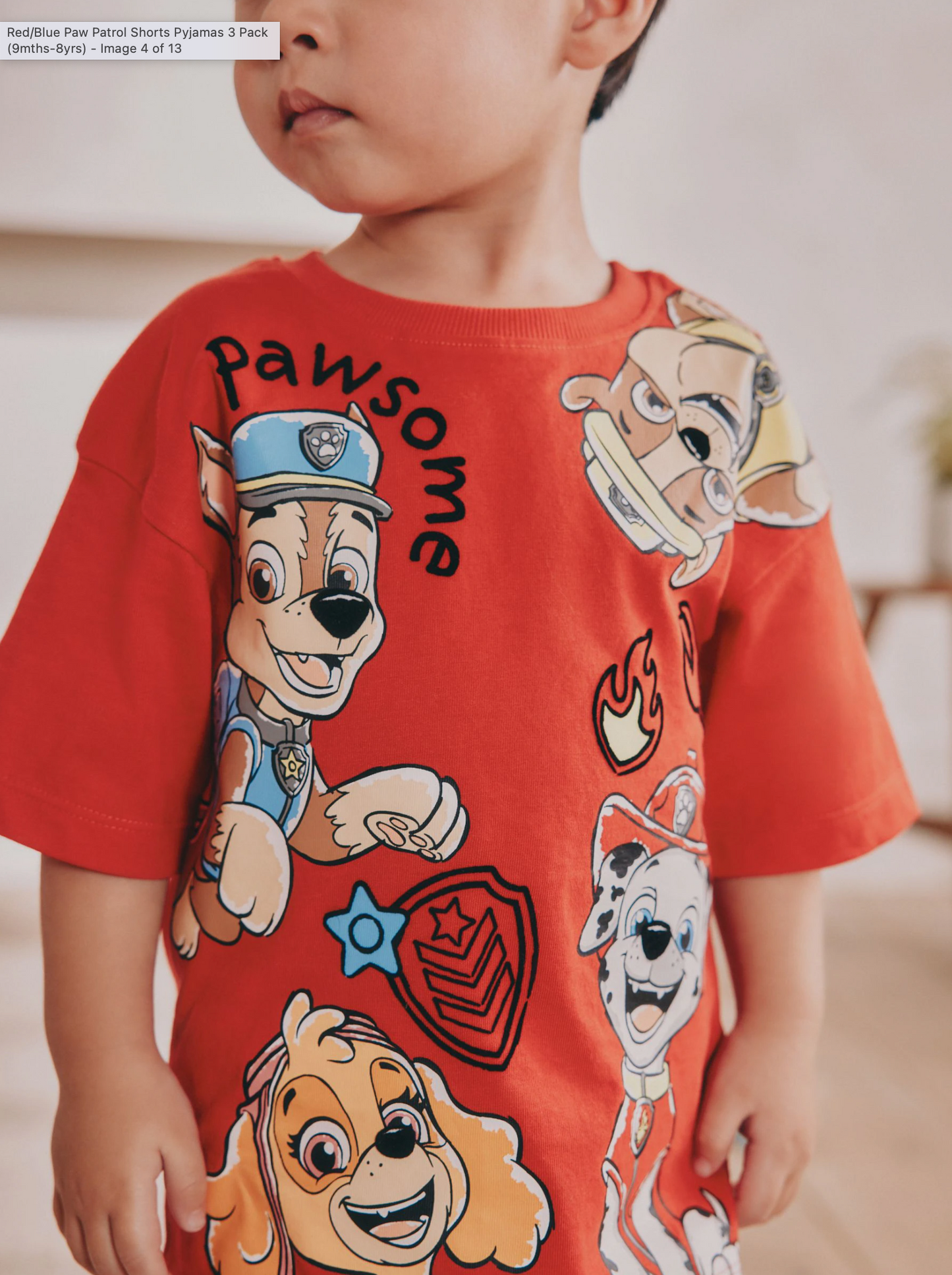 Next Pack of 3 Paw Patrol Short Pyjamas