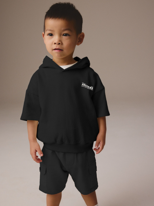Next Utility Cotton Hoodie & Shorts Set
