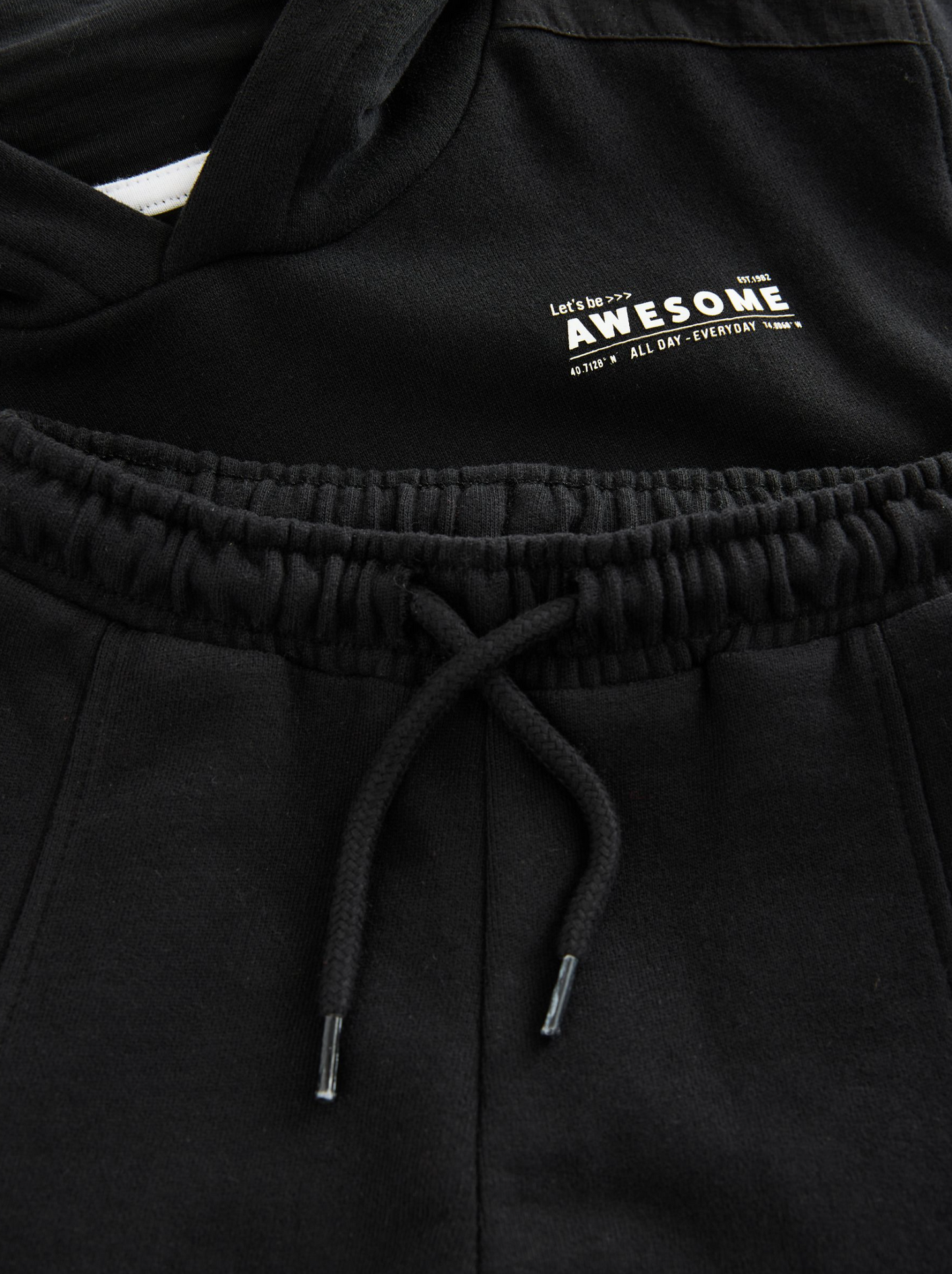 Next Utility Cotton Hoodie & Shorts Set