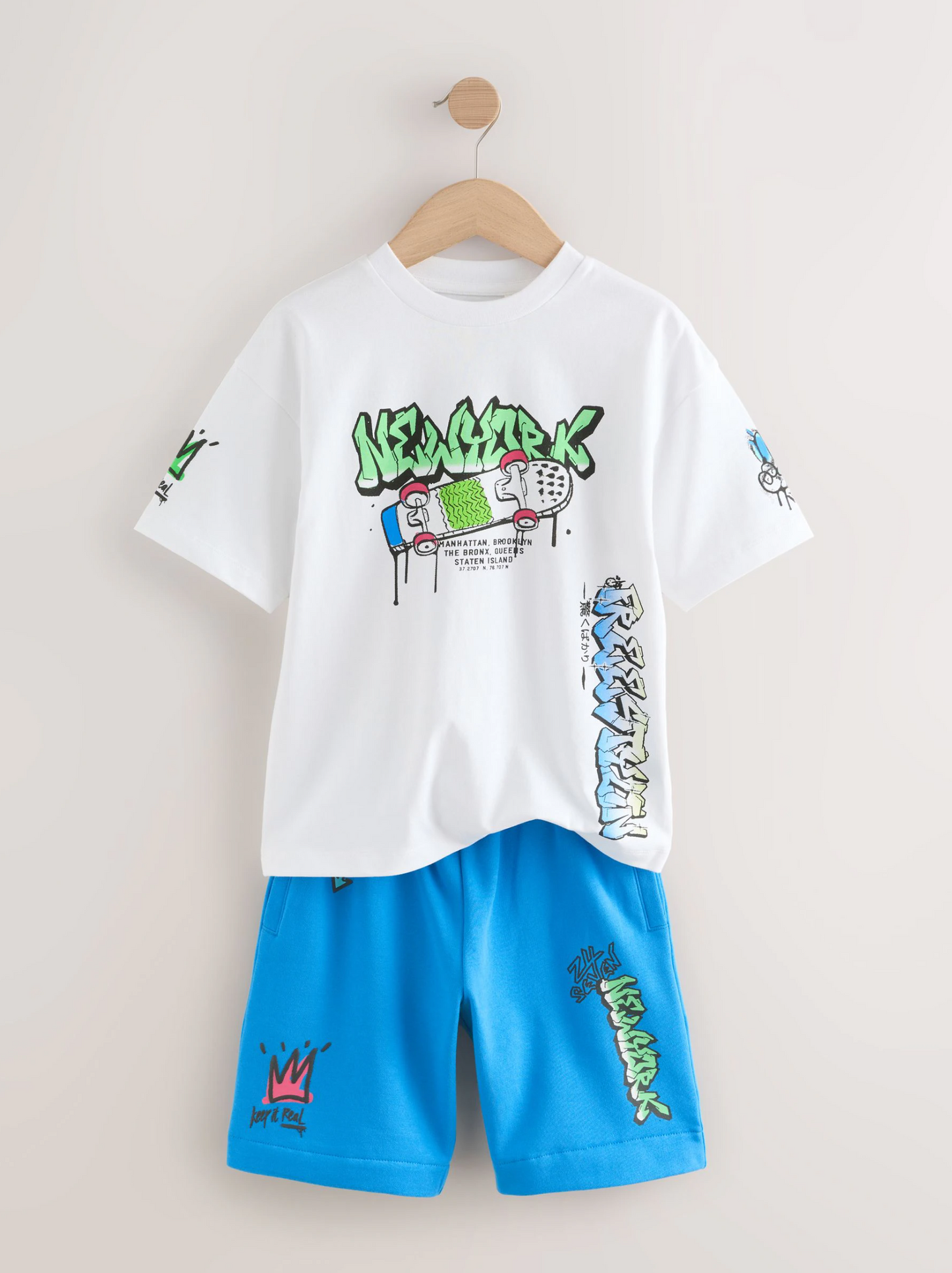 Next Relaxed Fit T-Shirt & Shorts Set